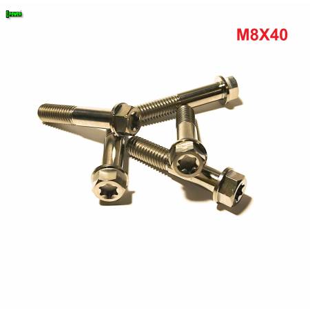 M8x40 śruba z kołnierzem din 6921 tytanowa gr5 Ti6Al4V TORX